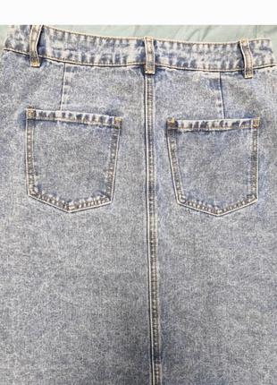 Невероятная джинсовая юбка на пуговицах denim by tu6 фото