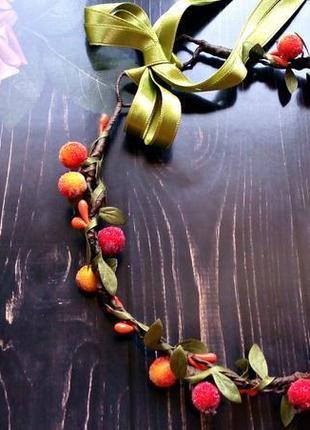 Осенний веночек «ягодный коктейль»1 фото
