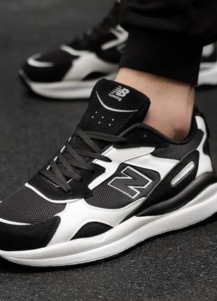 Кроссовки new balance мужские черные с белым