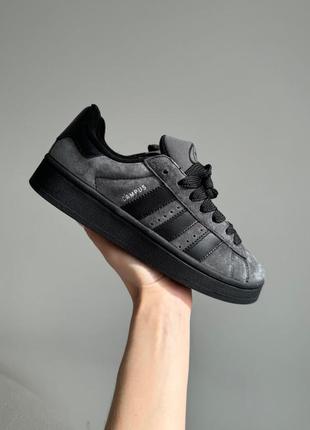 Новинка топові жіночі кросівки adidas campus 00s black/grey5 фото