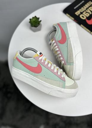 Найк блейзер nike blazer dunk jordan  платформа трендові кросівки шкіряні