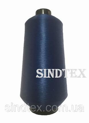Нить текстурированная некруч 100% pe 150d/1 цв s-039 синий темный (боб 15000ярд/60 боб) veritas (ex. nitex), боб (велл-1