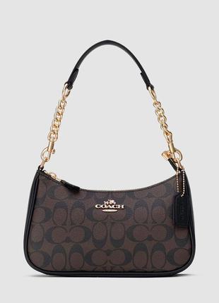 Жіноча сумка coach teri shoulder bag in signature canvas