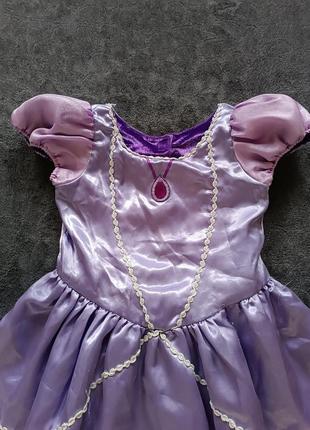Карнавальное платье принцессы софии двустороннее на 5-6 лет рост 110-116 см disney2 фото