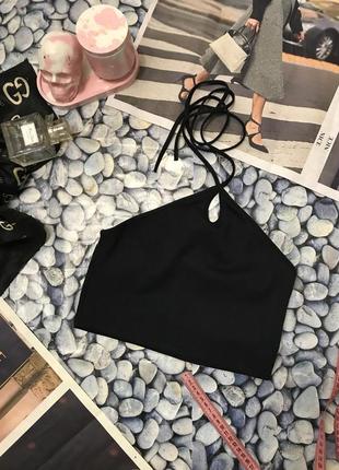 Топ # черный топ в рубчик