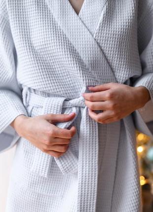 Жіночий халат-кімоно із 100% бавовни "salt air"
