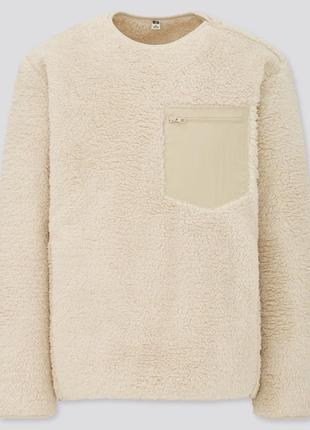 Uniqlo sherpa чоловіча флісова кофта/шерпа/толстовка/худі