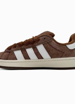 Новинка топові жіночі кросівки adidas campus 00s brown/white2 фото