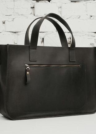 Женская сумка-шоппер hola серого цвета5 фото