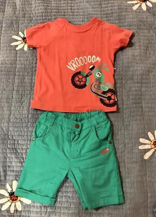 Комплект костюм шорты бриджи футболка на 92 см