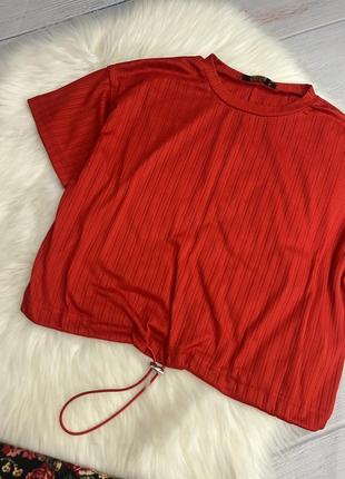 Костюмчик брюки і червона футболка, весняний набір на м5 фото