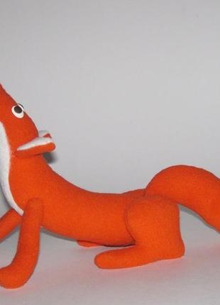 Любопытная лиса – авторская мягкая игрушка