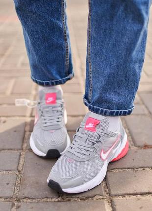 Nike runtekk grey pink3 фото