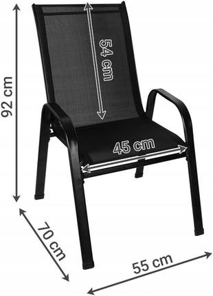 Садовий стілець комплект 4шт gardlov (польща)3 фото