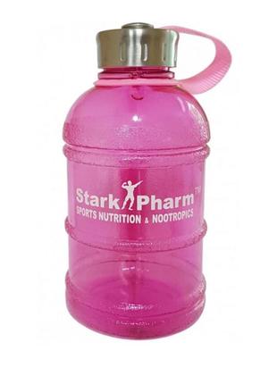 Пляшка для води stark pharm sport nutrition nootropics 1000 мл pink1 фото