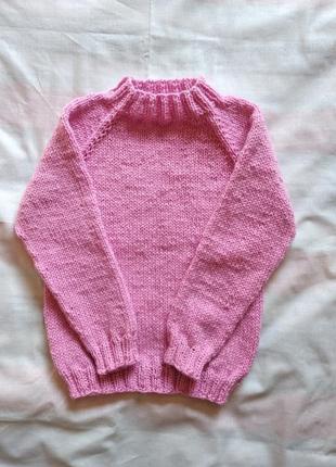 Детский вязаный свитер 4-6 лет1 фото