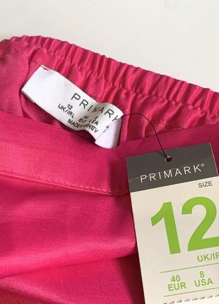 Яркая сатиновая юбка миди от primark4 фото