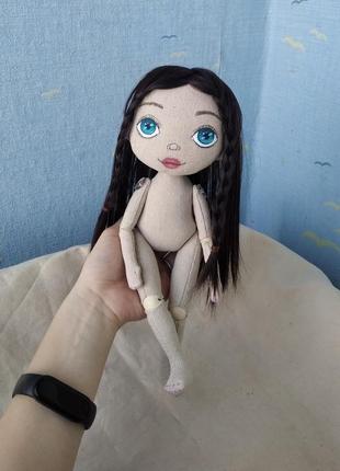 Текстильная шарнирная кукла 30см7 фото