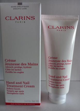 Clarins hand&amp;nail treatment cream крем для рук 100мл.1 фото