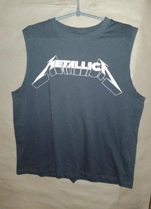 Майка рок группа metallica, world magnetic 2010,h&m,новая оригинал