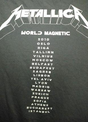 Майка рок группа metallica, world magnetic 2010,h&m,новая оригинал3 фото