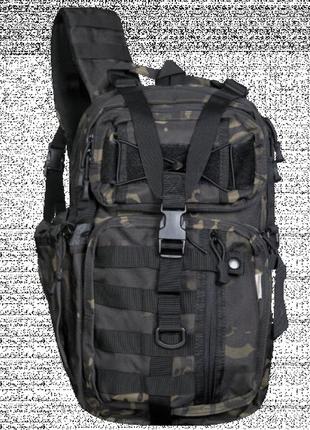 Рюкзак tactical city bag 20l   чорний мультикам