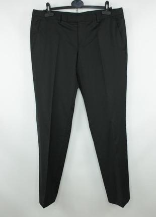 Качественные классические брюки брюки hugo boss black wool regular fit formal trousers3 фото