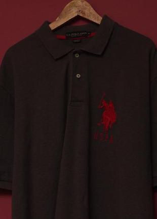 Us. polo assn uspa xxl поло из хлопка и полиестера плетения пике big logo3 фото