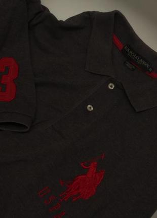 Us. polo assn uspa xxl поло из хлопка и полиестера плетения пике big logo1 фото