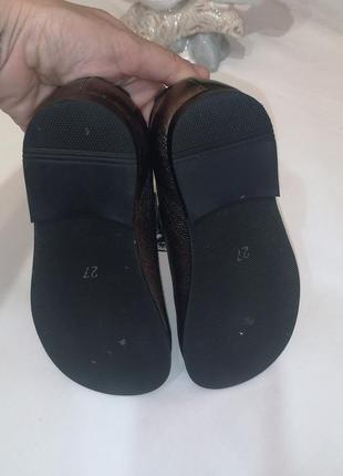 Шкіряні туфельки для дівчинки 27р (16,5см)7 фото
