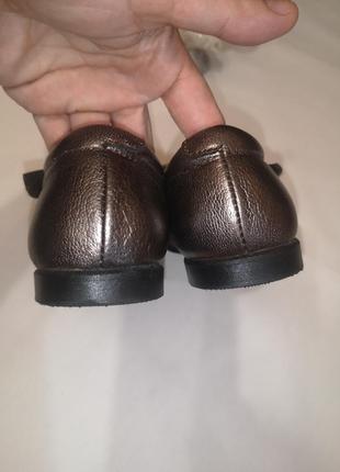 Шкіряні туфельки для дівчинки 27р (16,5см)6 фото