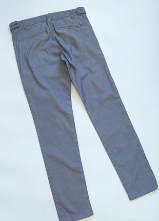 Мужские синие брюки скинни на пуговице и молнии от бренда esprit4 фото