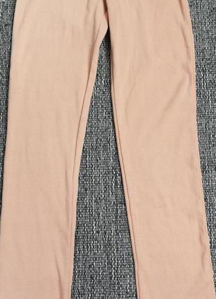 Новые персиковые брюки с разрезами в рубчик missguided8 фото