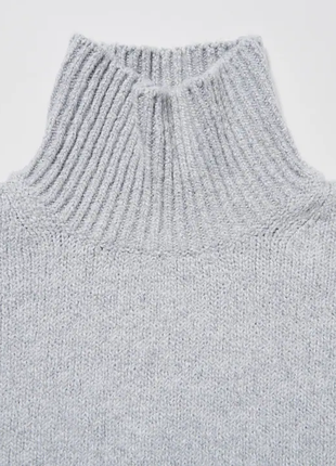Джемпер светр з м'яким трикотажем з високим горлом uniqlo5 фото