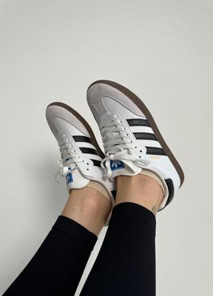 Adidas samba og black white кеди5 фото