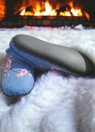 Войлочные тапки " september"3 фото