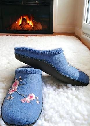 Войлочные тапки " september"2 фото