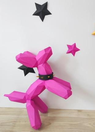 Скульптура надувної собачки, balloon dog4 фото