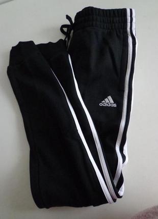 Спортивные флисовые брюки adidas 3-stripes slim fit adidas4 фото