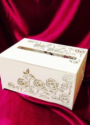Скринька для збору грошей на весіллі "троянди"5 фото
