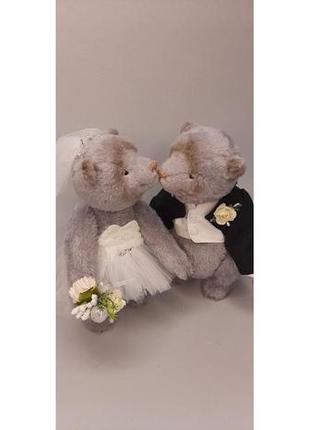 Весільні ведмеді "тедді"1 фото