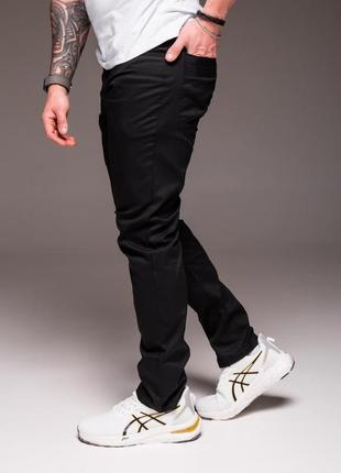 Мужские брюки коттон черные, бежевые,бирюзовые7 фото