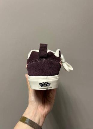 Топ! кеди vans knu burgundy pink4 фото