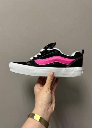 Топ! кеди vans knu black pink