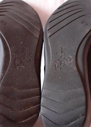 Footglove кожаные туфли шкіряні туфлі полуботинки р. 38,5 ст. 26 см7 фото