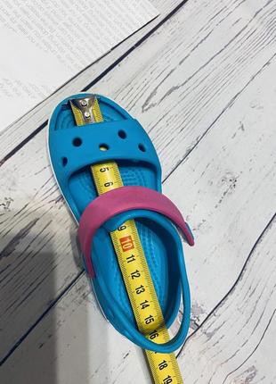 Детские босоножки crocs crockband kids sandalo digital aqua оригинал c9, кроксы7 фото