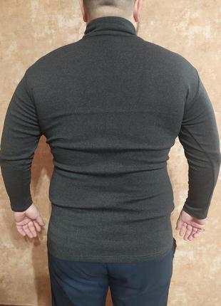 Батальный мужской гольф 3xl,4xl,5xl цвет антрацит , огромная мужская водолазка серая