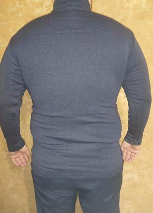 Батальный мужской гольф 3xl,4xl,5xl цвет синий , огромная мужская водолазка