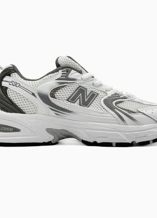 Новинка топові жіночі кросівки new balance 530 white/light grey