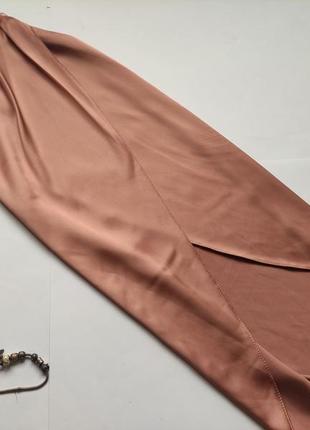 Сатиновая юбка миди1 фото